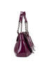 B Bag, &pound;450, Handbags, Purple, Patent Leather, Side view